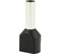 Insulated cable end terminal HI 2x4,0/12-cza, black, Al/Cu 74.81 | 5907053110807