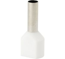 Insulated cable end terminal HI 2x4,0/12-bi, white, Al/Cu 74.101 | 5907053111002