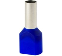 Insulated cable end terminal HI 2x6,0/12-ni, blue, Al/Cu 74.72 | 5907053110715