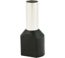 Insulated cable end terminal HI 2x6,0/12-cza, black, Al/Cu 74.82 | 5907053110814