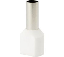 Insulated cable end terminal HI 2x6,0/12-bi, white, Al/Cu 74.102 | 5907053111019