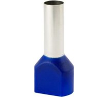 Insulated cable end terminal HI 2x10,0/18-ni, blue, Al/Cu 74.74 | 5907053110739