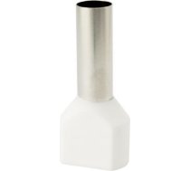 Insulated cable end terminal HI 2x10,0/18-bi, white, Al/Cu 74.104 | 5907053111033