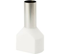 Insulated cable end terminal HI 2x16,0/18-bi, white, Al/Cu 74.105 | 5907053111040