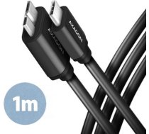 CABLE USB-C TO MICRO-B 1M/SPEED BLK BUMM3-CM10AB AXAGON BUMM3-CM10AB | 8595247905932