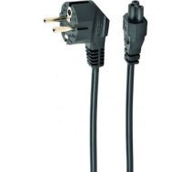 Strāvas kabelis 0.5m VDE, Schuko ieeja, C5 izeja, melns PC-186-ML12-0.5M | 8716309129855