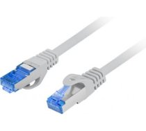 Lanberg | Patchcord Cat.6A S/FTP LSZH CCA Fluke Passed | PCF6A-10CC-0050-S | 0.5 m | Grey PCF6A-10CC-0050-S | 5901969424638