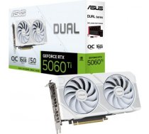 Graphics Card ASUS NVIDIA GeForce RTX 5060 Ti 16 GB GDDR7 128 bit PCI Express 5.0 Active DUAL-RTX5060TI-O16G-WHITE DUAL-RTX5060TI-O16G- | 4711636179973