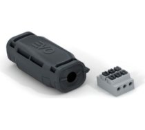 Taisna savienojuma uzmava ar gēlu IP68, ar trīs polu spaiļu bloku 1.5-2.5mm2, kabeļiem ar diametru 10-13mm, EVO EV102 | 8053323905486