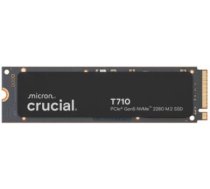 SSD CRUCIAL T710 4TB M.2 PCIe Gen5 NVMe Write speed 13800 MBytes/sec Read speed 14900 MBytes/sec TBW 2400 TB CT4000T710SSD5 CT4000T710SSD5 | 649528945556
