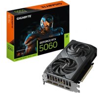 Graphics Card GIGABYTE NVIDIA GeForce RTX 5060 2512 MHz 8 GB GDDR7 128 bit PCI Express 5.0 Active GV-N5060WF2MAXOC-8GD GV-N5060WF2MAX OC-8G | 4719331356699