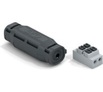 Taisna savienojuma uzmava ar gēlu IP68, ar 2polu spaiļu bloku 0.5-1.5 mm2, kabeļiem ar diametru 0.75-2.5mm, EVO EV100 | 8053323904762