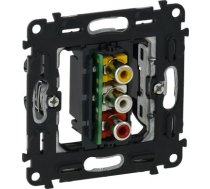 Triple RCA socket Valena In'Matic 753075 | 3414970475121