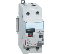 DX3 Atlikušās strāvas automātiskais slēdzis ar pārslodzes aizsardzību 16A 30mA AC 2P 411002 | 3245064110020