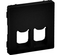 Valena Life melns Centrālā plate RJ45 divvietīga 756422 | 3414972087995