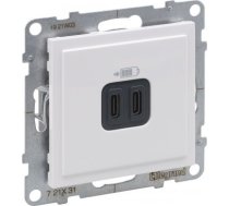 SUNO balta rozete USB TYPE C + c 721131 | 3414972040228