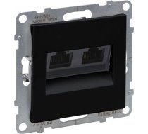 SUNO melna rozete RJ45x2 UTP CAT6 721453 | 3414972047029