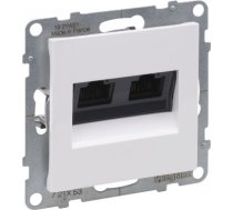 SUNO balta rozete RJ45x2 UTP CAT6 721153 | 3414972046961