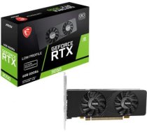 Graphics Card MSI NVIDIA GeForce RTX 3050 6 GB GDDR6 96 bit PCI Express x8 4.0 Active RTX3050LPE6GOC RTX 3050 LP E 6G OC | 4711377265584