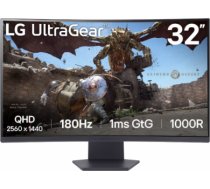 LG | 32GS60QC-B | 32 " | VA | QHD | 16:9 | 180 Hz | 1 ms | 2560 x 1440 pixels | 300 cd/m² | HDMI ports quantity 2 32GS60QC-B.AEUQ | 8806096090657