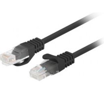 Lanberg | Patchcord CAT.5E UTP Fluke Passed | PCU5-10CC-0025-BK | 0.25 m | Black PCU5-10CC-0025-BK | 5901969406689