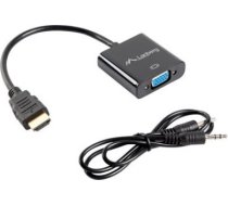 Lanberg HDMI, Mini Jack 3.5 mm, VGA Adapter | AD-0017-BK | 20 m AD-0017-BK | 5901969408805