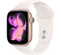Apple Watch Series 11 GPS + Cellular 42mm Rose Gold Aluminium Case with Light Blush Sport Band - S/M | Apple MF8E4ET/A | 195950469592