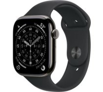 Apple Watch Series 11 GPS + Cellular 46mm Slate Titanium Case with Black Sport Band - M/L | Apple MFD24ET/A | 195950479096
