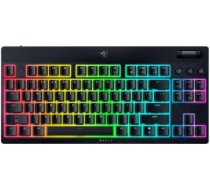 Razer | BlackWidow V4 Low-Profile HyperSpeed | Keyboard | Wireless | US | Bluetooth | Green Switches | Black RZ03-05270100-R3M1 | 8886419349587