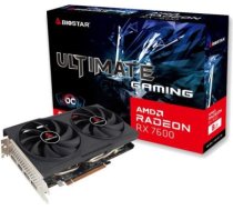 Graphics Card BIOSTAR AMD Radeon RX 7600 2318 MHz 8 GB GDDR6 128 bit PCI Express 4.0 Active VA76S6RM81 VA76S6RM81 | 4712960687837