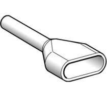 Cable end, Linergy TR cable ends, twin conductor, white, 0.50mm², for insulated cable, medium size, AZ5DE005 | 3389110768060