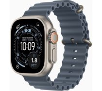 Apple Watch Ultra 3 GPS + Cellular 49mm Natural Titanium Case with Anchor Blue Ocean Band | Apple MEWH4ET/A | 195950608762