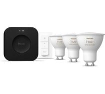 Hue Starta komplekts, GU10 4,2W 3 gab., Dimmer slēdzis + Bridge Pro, White and color ambiance 929003666513 | 8720169374546