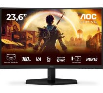 AOC | Gaming monitor | C24G42E | 24 " | VA | FHD | 16:9 | 180 Hz | 0.5 ms | 1920 x 1080 pixels | 250 cd/m² | HDMI ports quantity 2 | Black C24G42E | 4038986142625
