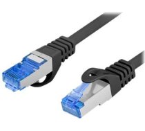 Lanberg | Patchcord Cat.6A S/FTP LSZH CCA | PCF6A-10CC-0200-BK | 2 m | Black PCF6A-10CC-0200-BK | 5901969424843