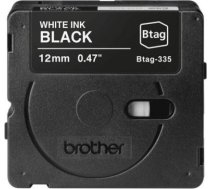 Brother BTAG-335 | White on Black | Btag BTAG335 | 4977766833257