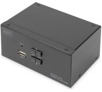 Digitus | KVM Switch, 2-Port, Dual Display, 4K, DisplayPort | DS-12862 DS-12862 | 4016032478133