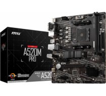 MSI | A520M PRO | Processor family AMD | Processor socket AM4 | DDR4 | Memory slots 2 | Chipset AMD A | Micro ATX A520M PRO | 4719072755492