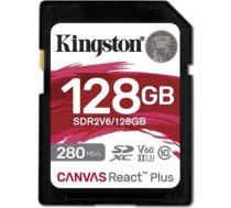 Kingston | UHS-II Video Speed Class (V60) | 128 GB | SD | Flash memory class Class 10, UHS-II, U3, V60 SDR2V6/128GB | 740617340617
