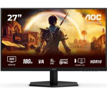 AOC | Q27G42XNE | 27 " | VA | QHD | 16:9 | 180 Hz | 1 ms | 2560 x 1440 pixels | 300 cd/m² | HDMI ports quantity 2 | Black Q27G42XNE | 4038986642613
