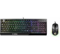 Vigor GK30 COMBO ENG Spēļu klaviatūra un pele ar vadu, USB, Melna VIGOR GK30 COMBO US | 4719072646929