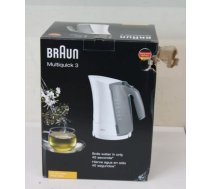 SALE OUT. Braun Kettle | WK 300 | Standard | 2200 W | 1.7 L | Plastic | 360° rotational base | White | DAMAGED PACKAGING WK300 WHITESO | 2000001422052