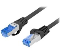 Lanberg | Patch cable - CAT 6a | RJ-45 - male | RJ-45 - male | 1 m | Black | RAL 9004 PCF6A-10CC-0100-BK | 5901969424683