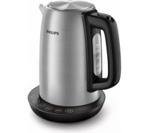 Elektro tējkanna, 2200 W, 1.7 L, Nerūsējošais tērauds/Plastmasa, Pelēks HD9359/90 | 8710103861362