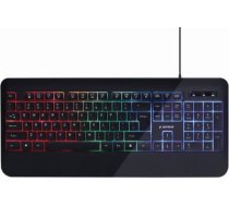 Slim "Rainbow" ENG Spēļu klaviatūra ar vadu, USB, Melna KB-UML-03 | 8716309120487