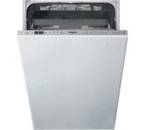 Whirlpool Dishwasher | WSIO 3T223 PCE X | Built-in | Width 45 cm | Number of place settings 10 | Number of programs 7 | Energy efficiency class E | Display | Inox WSIO 3T223 PCE X | 8003437232985