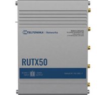 Teltonika | INDUSTRIAL 5G ROUTER | RUTX50 | 802.11ac | 867 Mbit/s | 10/100/1000 Mbps Mbit/s | Ethernet LAN (RJ-45) ports 5 | Mesh Support Yes | MU-MiMO Yes | 5G | Antenna type Internal RUTX50000000 | 4779051840250
