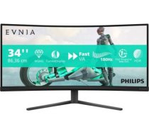 Philips | 34M2C3500L/00 | 34 " | VA | 21:9 | 180 Hz | 1 ms | 3440 x 1440 pixels | 300 cd/m² | HDMI ports quantity 2 | Warranty 24 month(s) 34M2C3500L/00 | 8721038001945