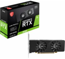 MSI GeForce RTX 3050 LP E 6G OC | NVIDIA | 6 GB | GeForce RTX 3050 | GDDR6 | HDMI ports quantity 2 | PCI Express Gen 4 x16 (uses x8) GEFORCE RTX 3050 LP | 4711377265584