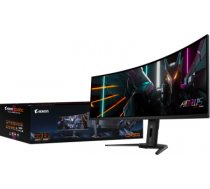 Gigabyte | CO49DQ | 49 " | OLED | DQHD | 32:9 | 144 Hz | 3 ms | 5120 x 1440 pixels | 250 cd/m² | HDMI ports quantity 2 x HDMI 2.1 | Black | Warranty 36 month(s) AORUS CO49DQ EK1 | 4719331855680